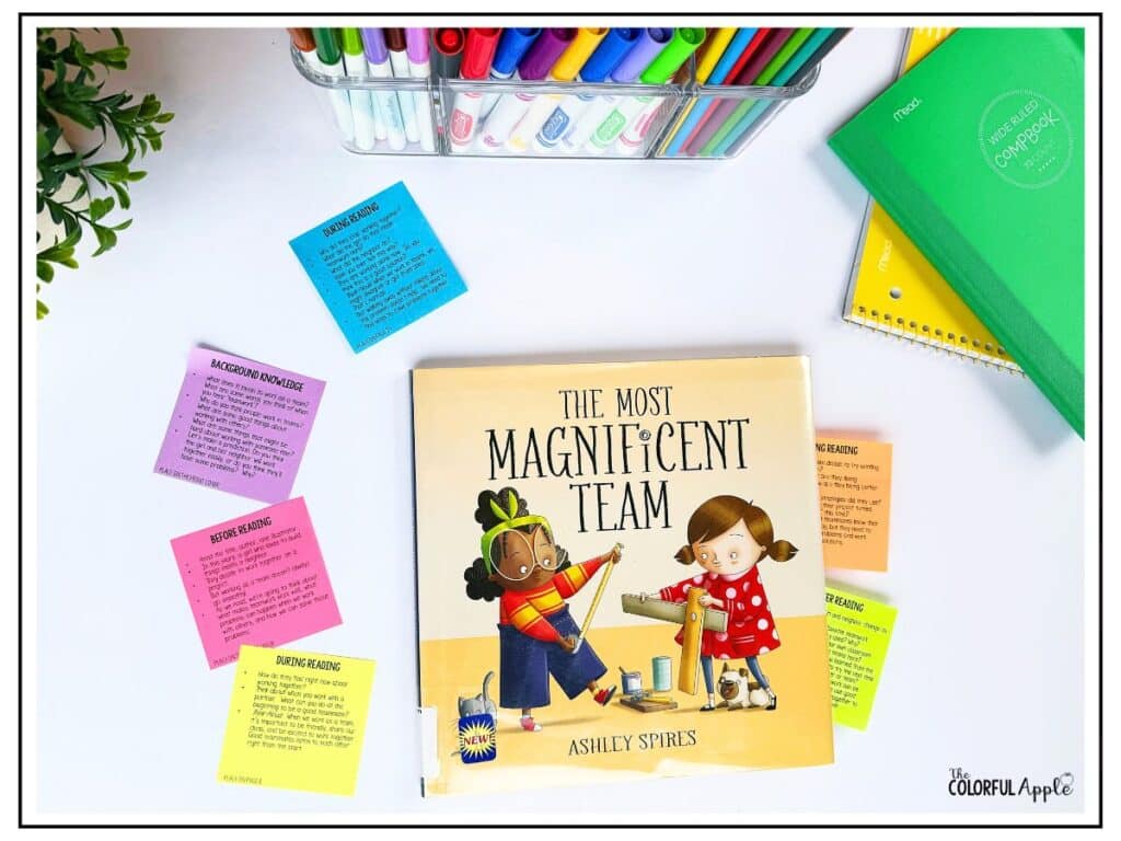 teamwork lesson with The Most Magnificent Team picture book