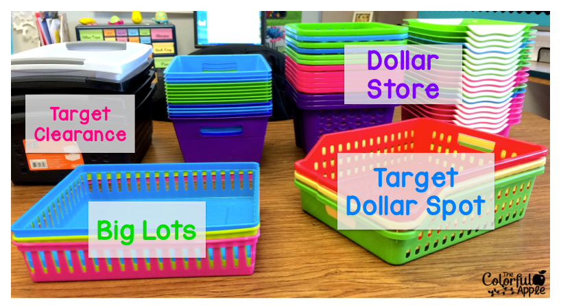 Classroom Storage for Less - The Colorful Apple