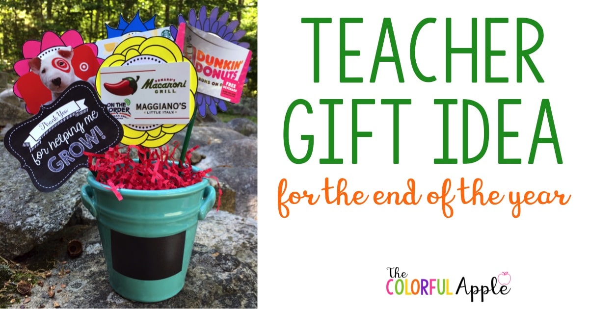 Teacher Gift Idea for the End of the Year - The Colorful Apple