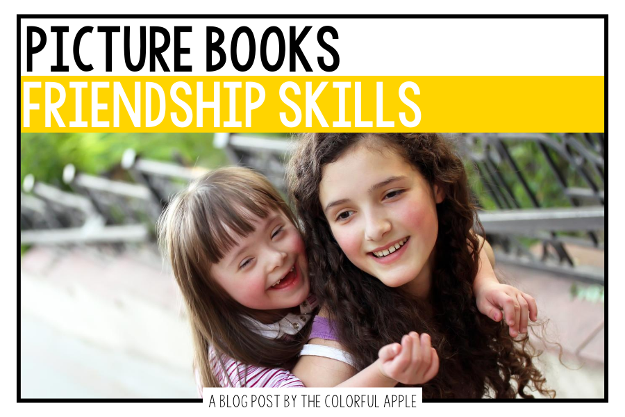 A list of picture books about friendship skills for kids.  Great books to use as read alouds in the classroom!