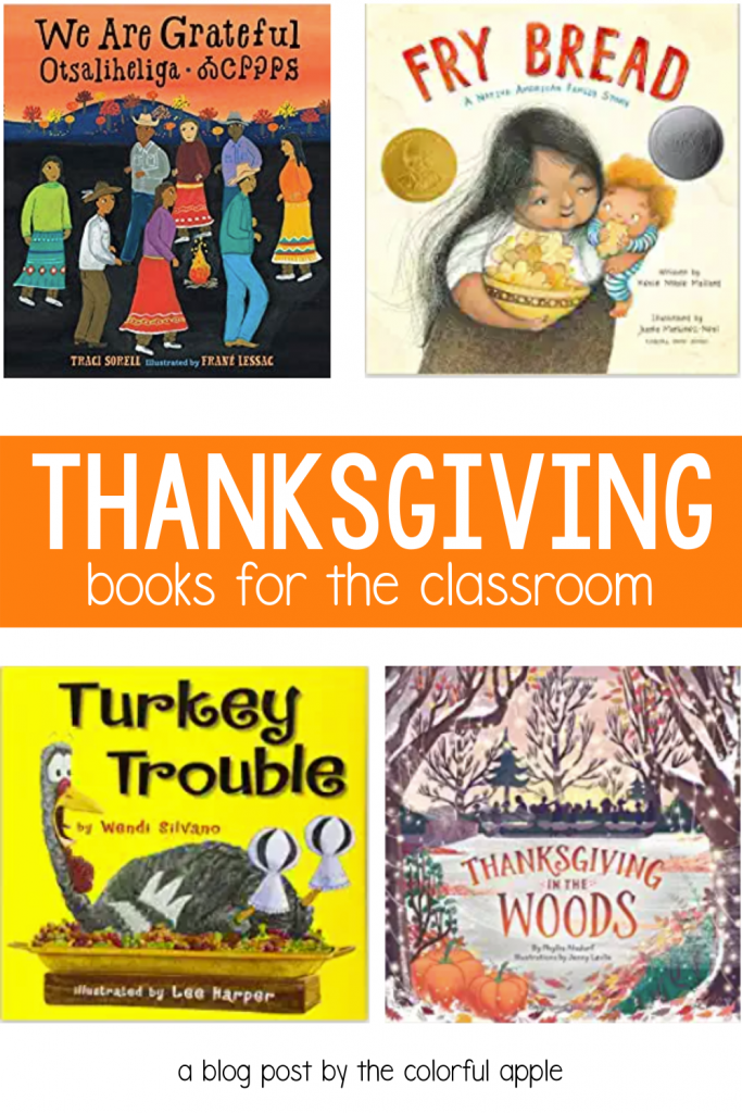 Check out these picture books for Thanksgiving! They make perfect read-alouds for the elementary classroom in November.