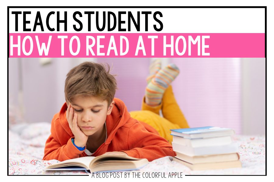 It can be difficult for students to read on their own at home.  This lesson will help you teach them how to be successful!