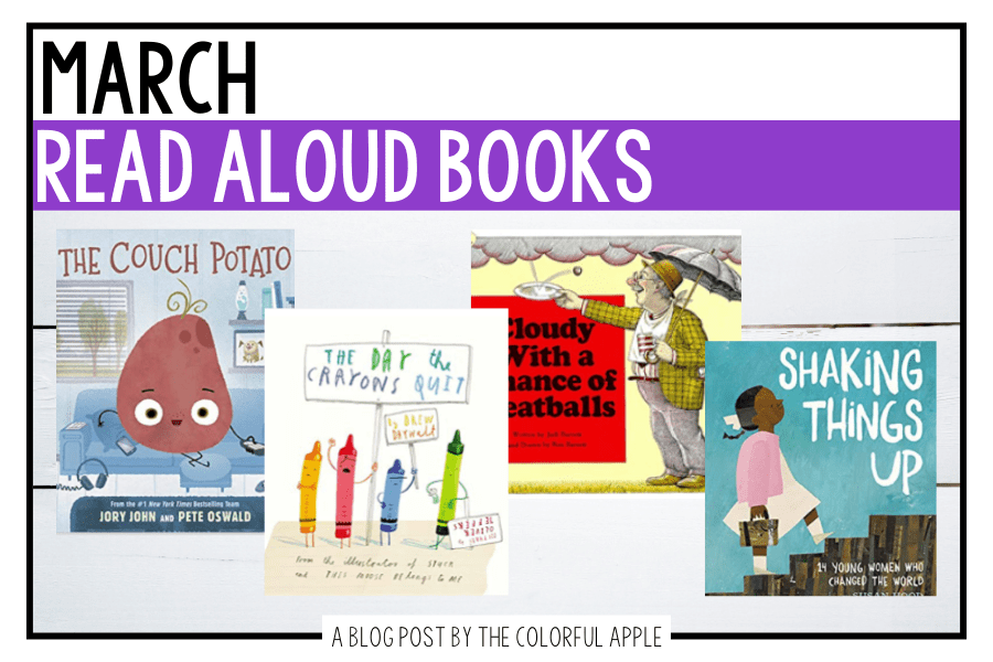 These read aloud books for March are great to share with your students! The picture books are perfect for celebrating national holidays.