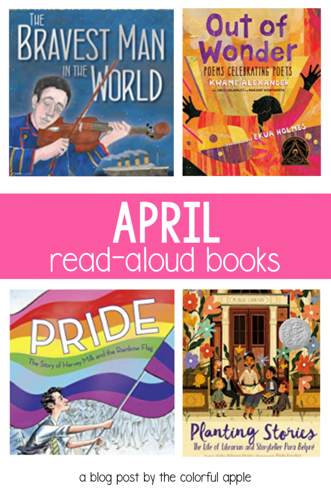 These read aloud books for April are great to share with your students! The picture books are perfect for celebrating national holidays.