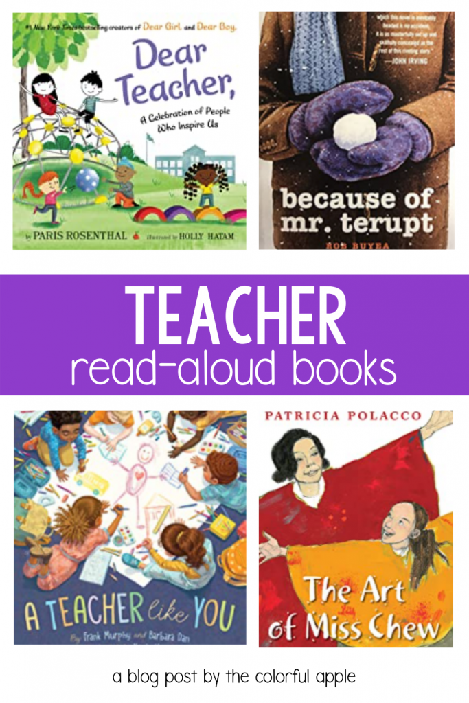 These read aloud books about teachers are perfect for Teacher Appreciation Day!  They make wonderful gifts for teachers and good read alouds.