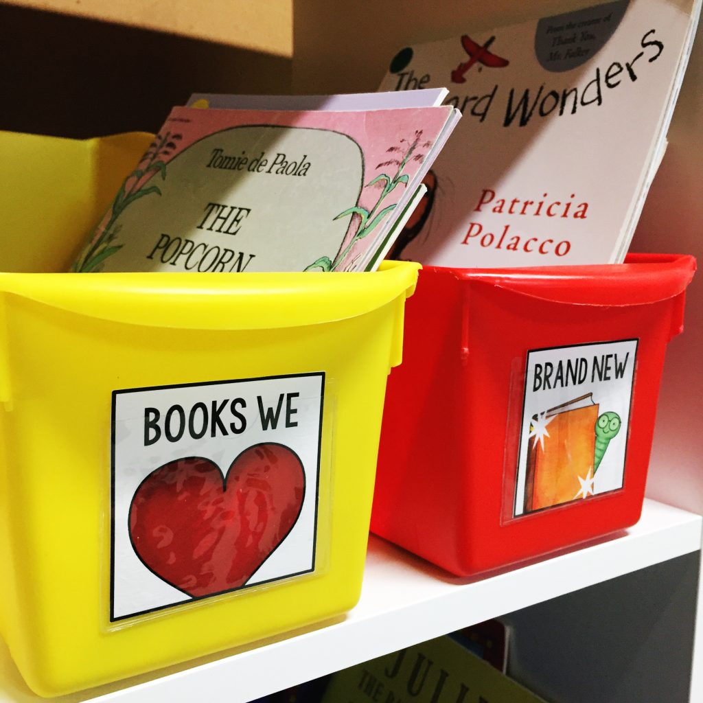 Label your classroom book bins so that students can easily find their favorite books!