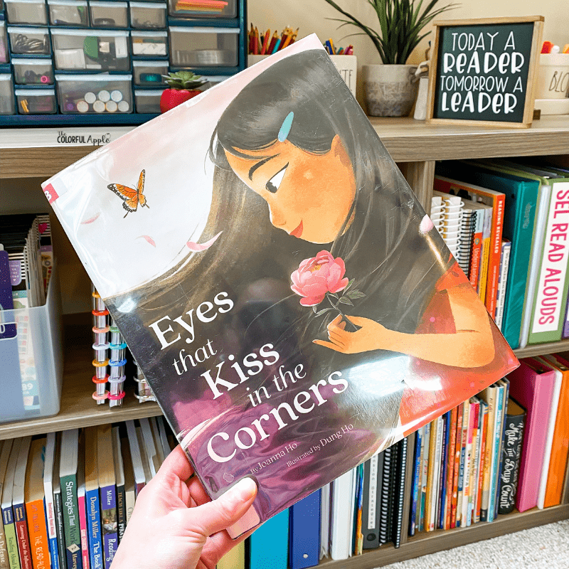 May is Asian American & Pacific Islander Heritage Month. Eyes that Kiss in the Corners is a great book to read aloud in the classroom to celebrate these voices.