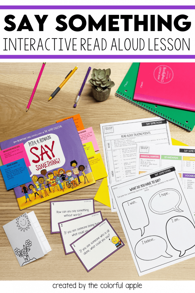 say something lesson plan