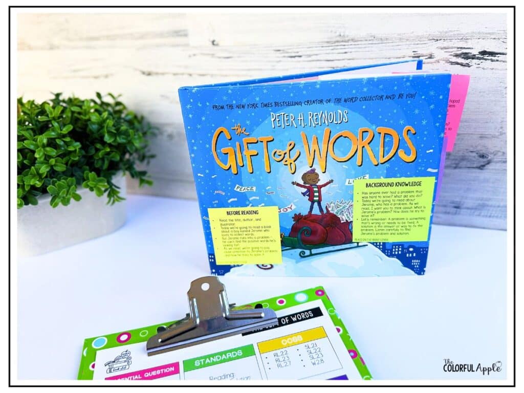 gift of words lesson plan