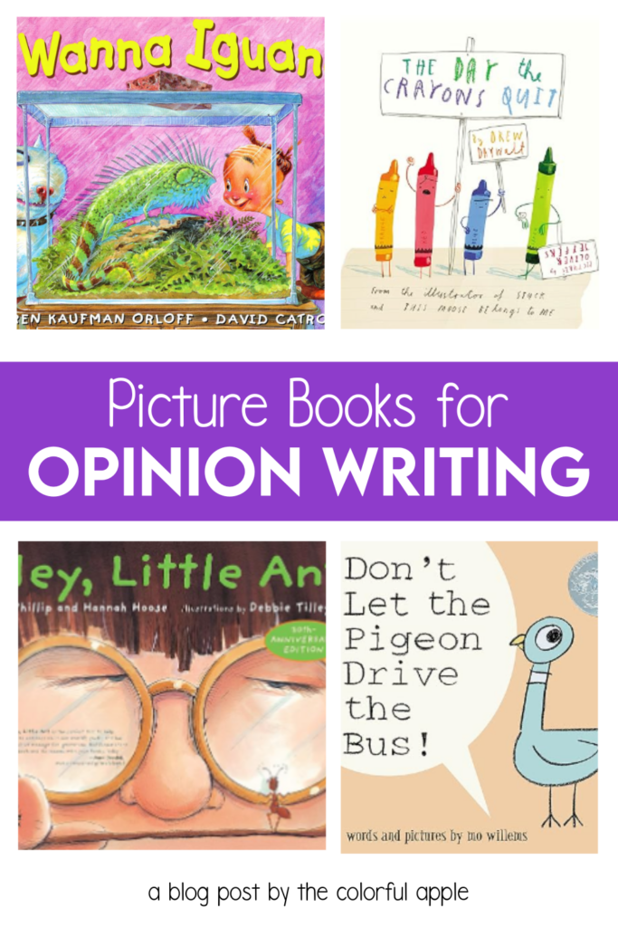 opinion writing mentor texts