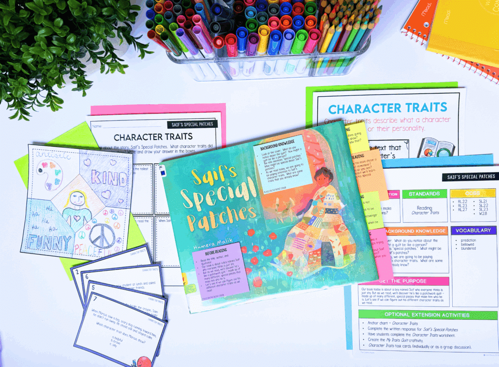 character traits lesson for 2nd grade