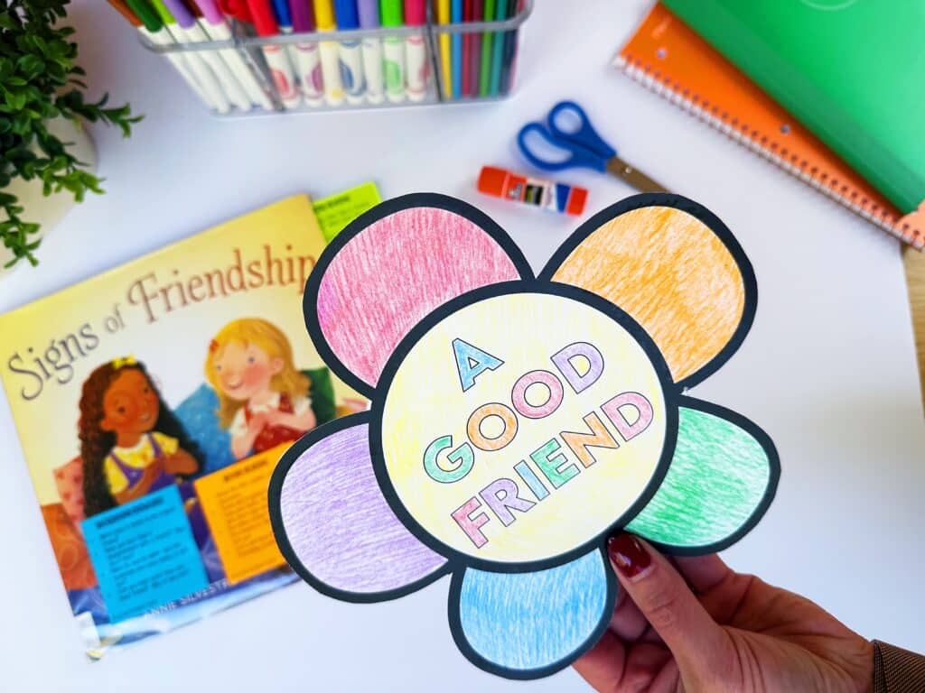 teaching friendship with the read aloud Signs of Friendship