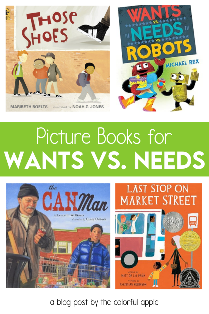 Picture Books to Teach Wants vs. Needs